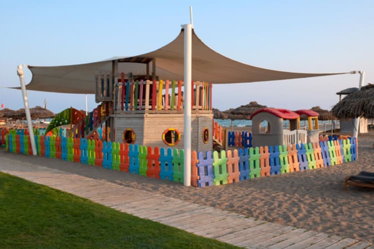 Kids beach play area